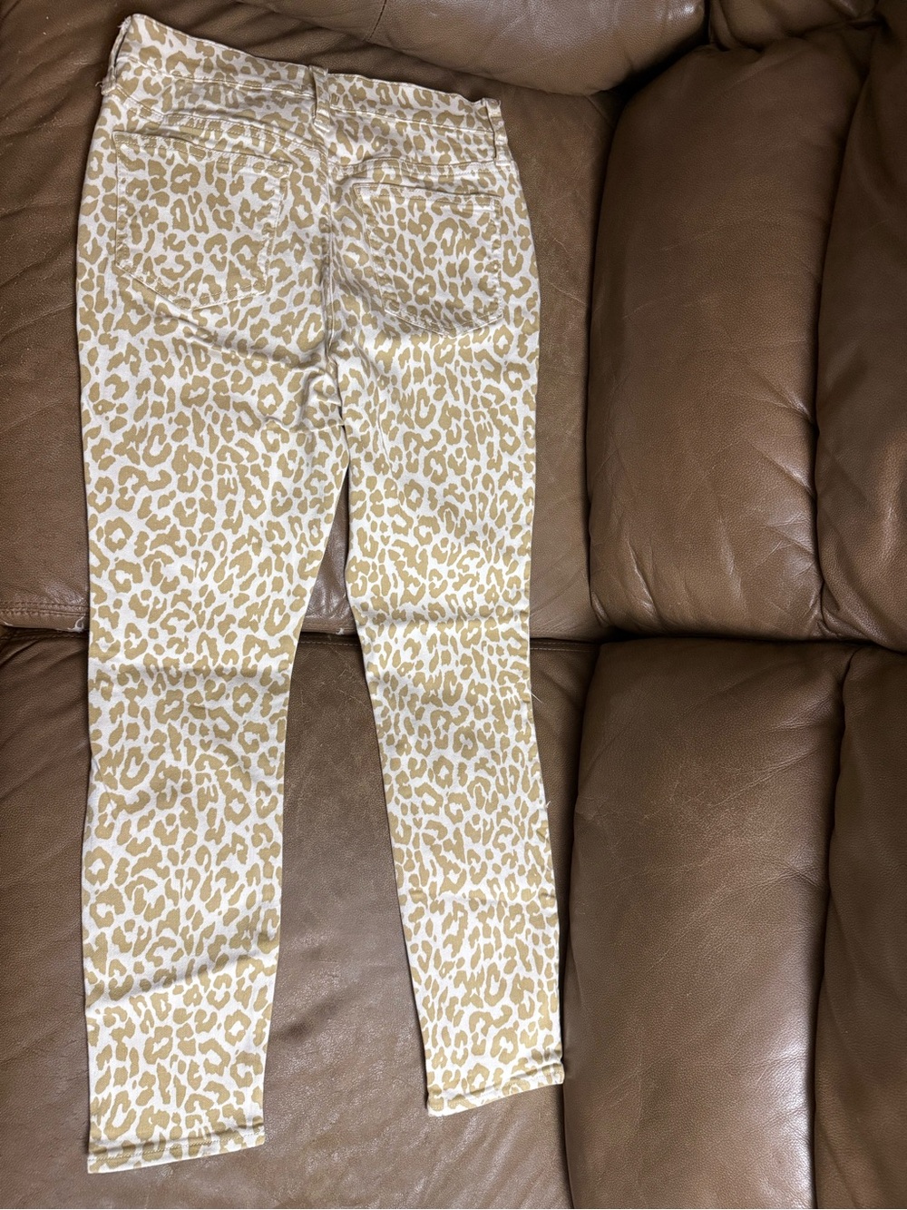 J. Crew Tan Leopard Print Skinny Jeans - Picture 2 of 5